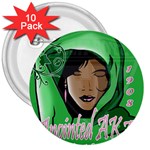 Anointed AKA 3  Button (10 pack)