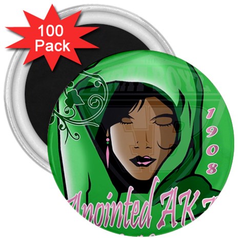 Anointed AKA 3  Magnet (100 pack) from ArtsNow.com Front