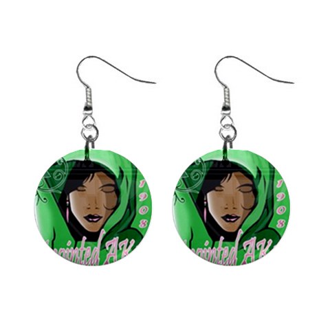 Anointed AKA 1  Button Earrings from ArtsNow.com Front