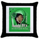 Anointed AKA Throw Pillow Case (Black)