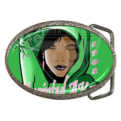 Anointed AKA Belt Buckle from ArtsNow.com Front