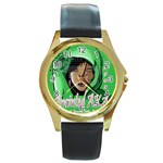Anointed AKA Round Gold Metal Watch