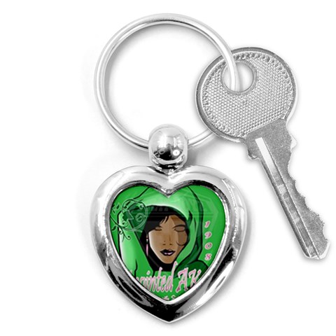Anointed AKA Key Chain (Heart) from ArtsNow.com Front