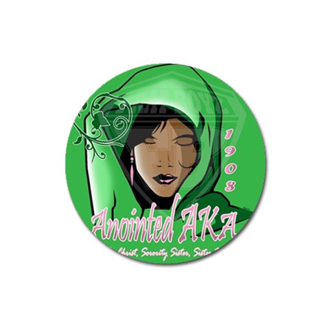 Anointed AKA Magnet 3  (Round) from ArtsNow.com Front