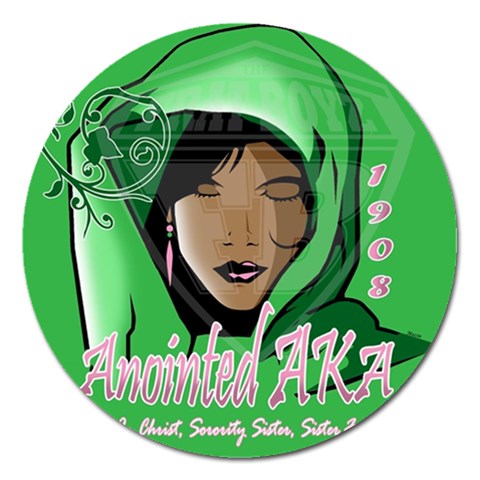 Anointed AKA Magnet 5  (Round) from ArtsNow.com Front