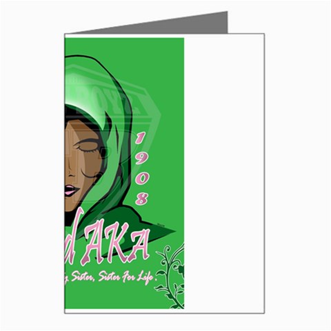 Anointed AKA Greeting Card from ArtsNow.com Left