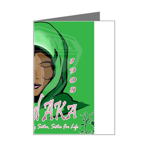 Anointed AKA Mini Greeting Card from ArtsNow.com Left