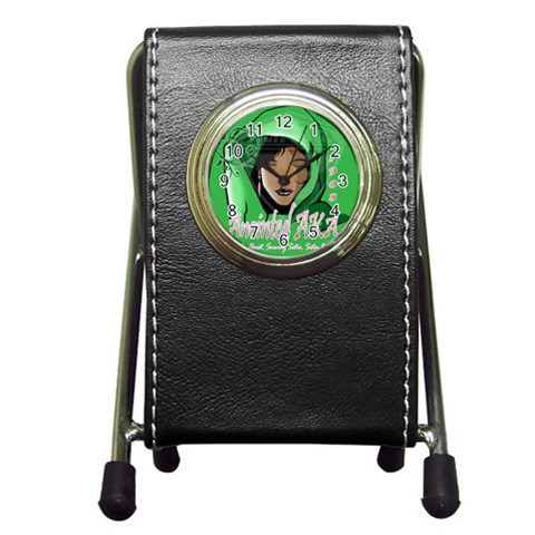 Anointed AKA Pen Holder Desk Clock from ArtsNow.com Front