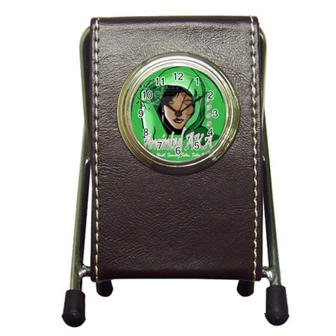 Anointed AKA Pen Holder Desk Clock from ArtsNow.com Front
