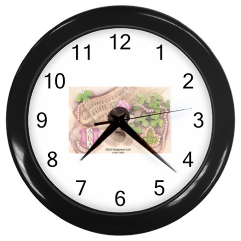 Alpha Kappa Alpha mmprool Wall Clock (Black) from ArtsNow.com Front