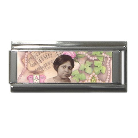 Alpha Kappa Alpha mmprool Superlink Italian Charm (9mm) from ArtsNow.com Front
