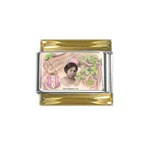 Alpha Kappa Alpha mmprool Gold Trim Italian Charm (9mm)