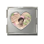 Alpha Kappa Alpha mmprool Mega Link Heart Italian Charm (18mm)