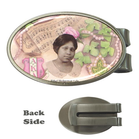 Alpha Kappa Alpha mmprool Money Clip (Oval) from ArtsNow.com Front