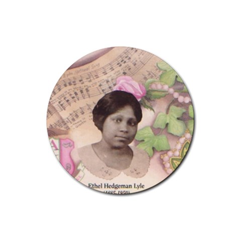 Alpha Kappa Alpha mmprool Rubber Coaster (Round) from ArtsNow.com Front