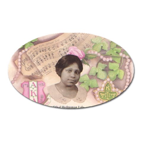 Alpha Kappa Alpha mmprool Magnet (Oval) from ArtsNow.com Front