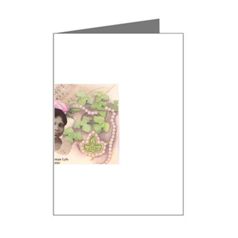 Alpha Kappa Alpha mmprool Mini Greeting Card from ArtsNow.com Left