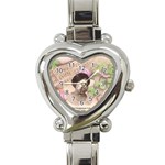 Alpha Kappa Alpha mmprool Heart Italian Charm Watch