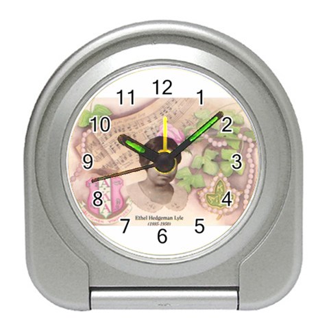 Alpha Kappa Alpha mmprool Travel Alarm Clock from ArtsNow.com Front