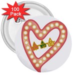 Alpha Kappa Alpha akaesp-pink 3  Button (100 pack)