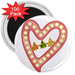 Alpha Kappa Alpha akaesp-pink 3  Magnet (100 pack)