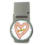 Alpha Kappa Alpha akaesp-pink Money Clip (Round)