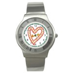 Alpha Kappa Alpha akaesp-pink Stainless Steel Watch