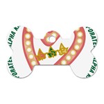 Alpha Kappa Alpha akaesp-pink Dog Tag Bone (Two Sides)