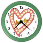 Alpha Kappa Alpha akaesp-pink Color Wall Clock