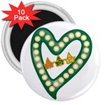 Alpha Kappa Alpha AKAesp-greennonam 3  Magnet (10 pack)