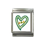 Alpha Kappa Alpha AKAesp-greennonam Italian Charm (13mm)