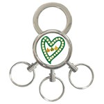 Alpha Kappa Alpha AKAesp-greennonam 3-Ring Key Chain