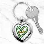 Alpha Kappa Alpha AKAesp-greennonam Key Chain (Heart)