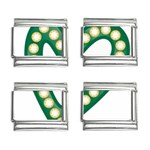 Alpha Kappa Alpha AKAesp-greennonam 9mm Italian Charm (4 pack)