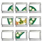 Alpha Kappa Alpha AKAesp-greennonam 9mm Italian Charm (9 pack)