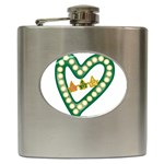 Alpha Kappa Alpha AKAesp-greennonam Hip Flask (6 oz)