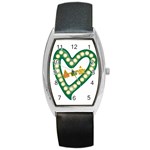 Alpha Kappa Alpha AKAesp-greennonam Barrel Style Metal Watch