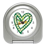 Alpha Kappa Alpha AKAesp-greennonam Travel Alarm Clock