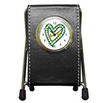 Alpha Kappa Alpha AKAesp-greennonam Pen Holder Desk Clock