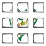 Alpha Kappa Alpha AKAesp-greennonam Mega Link Italian Charm (9 pack)
