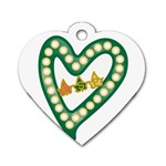 Alpha Kappa Alpha AKAesp-greennonam Dog Tag Heart (Two Sides)