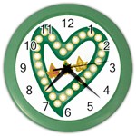 Alpha Kappa Alpha AKAesp-greennonam Color Wall Clock