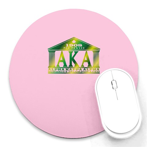 AKA Relic Round Mousepad from ArtsNow.com Front