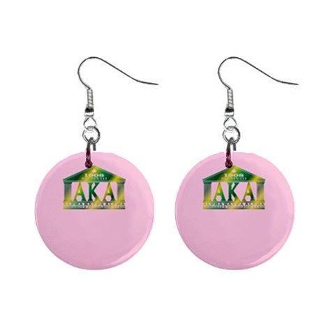 AKA Relic 1  Button Earrings from ArtsNow.com Front