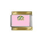 AKA Relic Gold Trim Italian Charm (9mm)