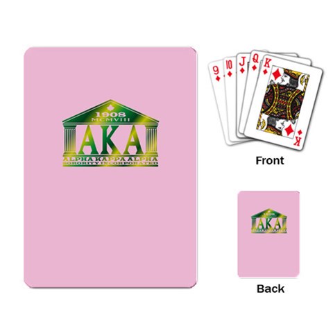 AKA Relic Playing Cards Single Design from ArtsNow.com Back