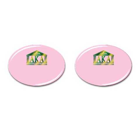 AKA Relic Cufflinks (Oval) from ArtsNow.com Front(Pair)