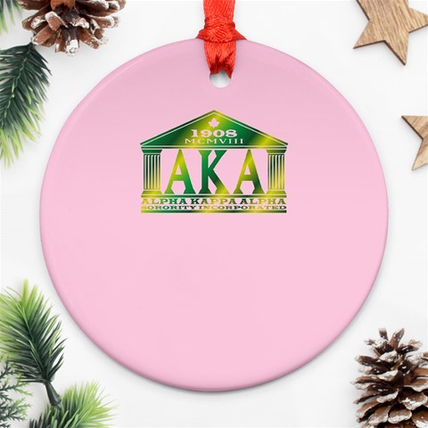 AKA Relic Round Ornament (Two Sides) from ArtsNow.com Front
