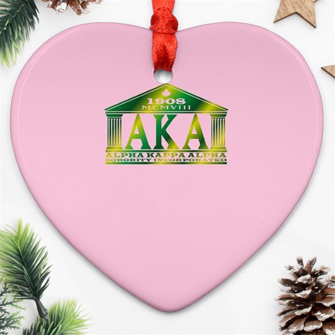 AKA Relic Heart Ornament (Two Sides) from ArtsNow.com Front