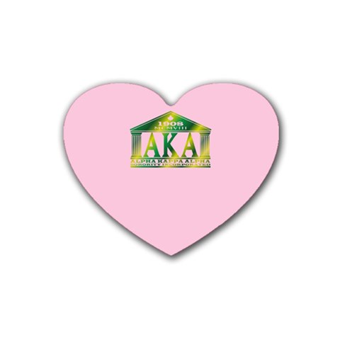 AKA Relic Rubber Heart Coaster (4 pack) from ArtsNow.com Front